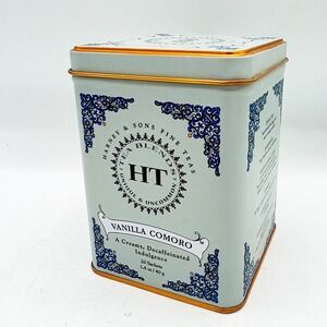 Harney & Sons Tea Tin Vanilla Comoro Empty Decorative Tin